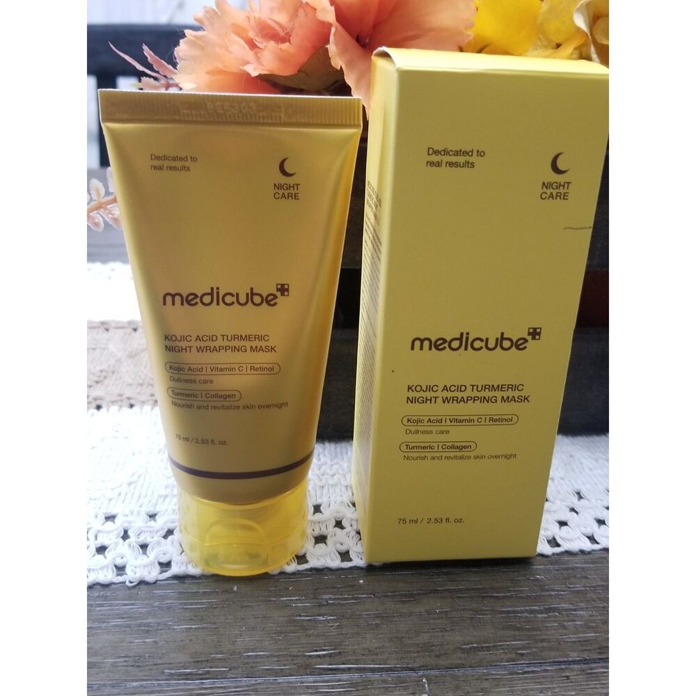 Medicube Kojic Acid Turmeric Night Wrapping Mask. Full Size NIB